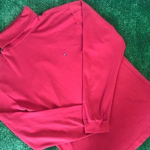 RED MEDIUM VINTAGE TURTLE NECK TOMMY HILFIGER